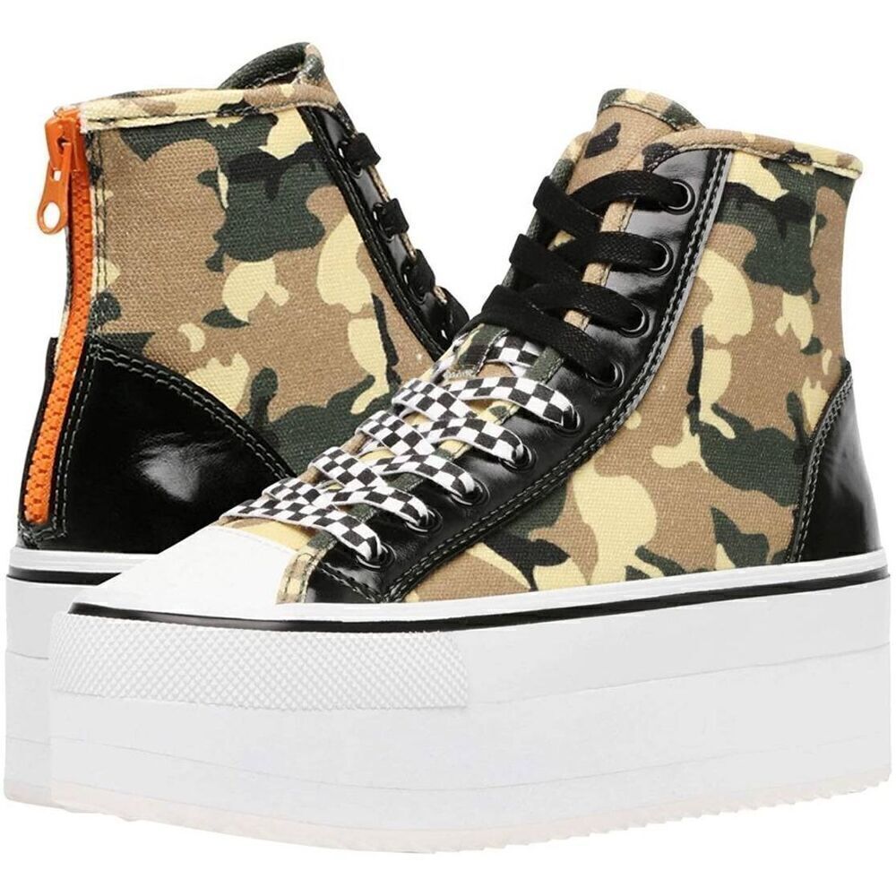 Steve Madden Stories Camouflage Platform High Top Sneakers